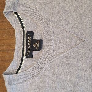 Banana Republic cotton cashmere XL grey sweater mens